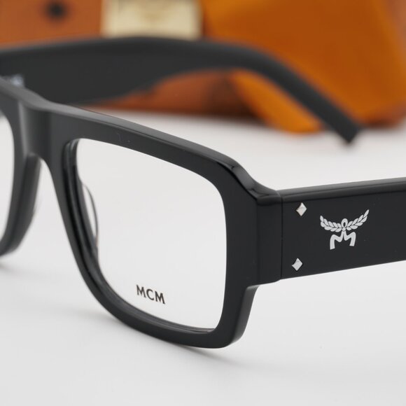 MCM MW5002 001 Square Eyeglasses - Shiny Black 53mm - Picture 8 of 9